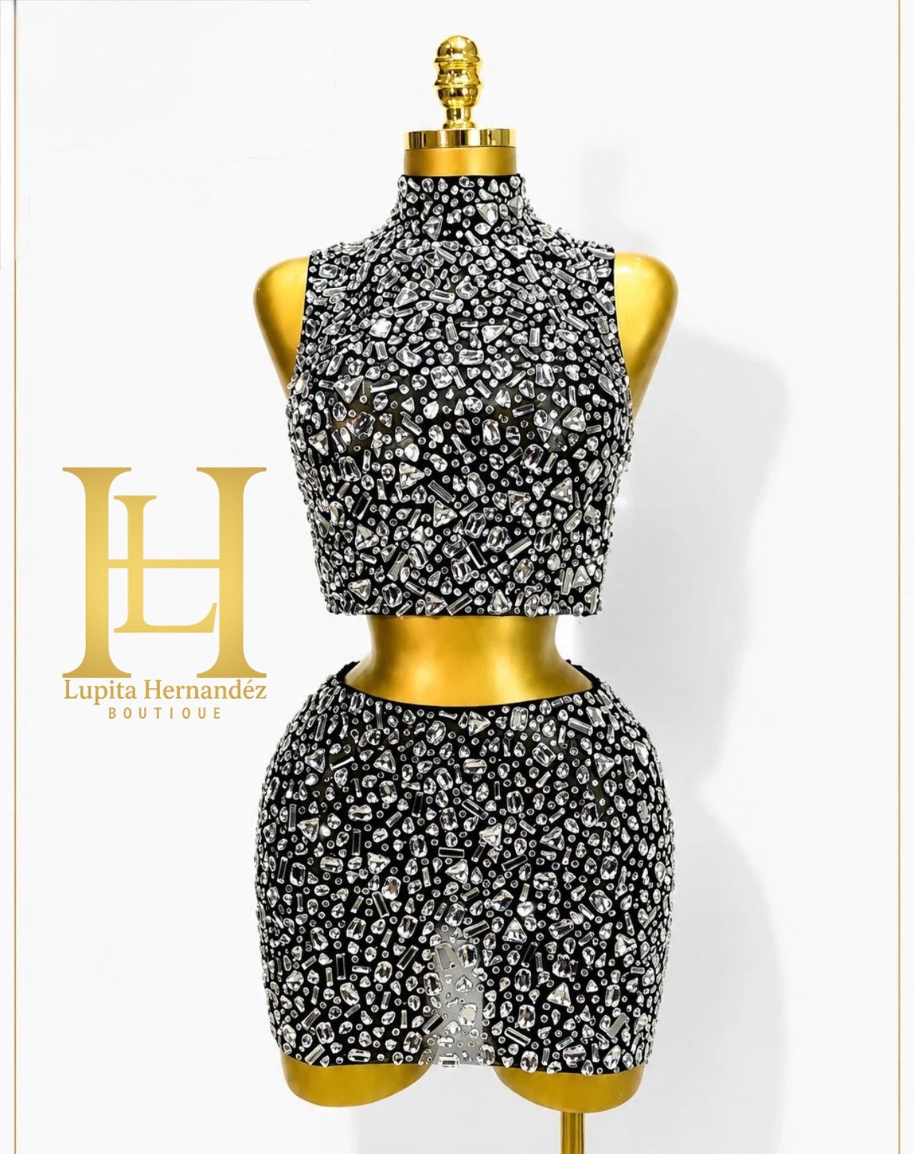 Conjunto de Piedreria negro