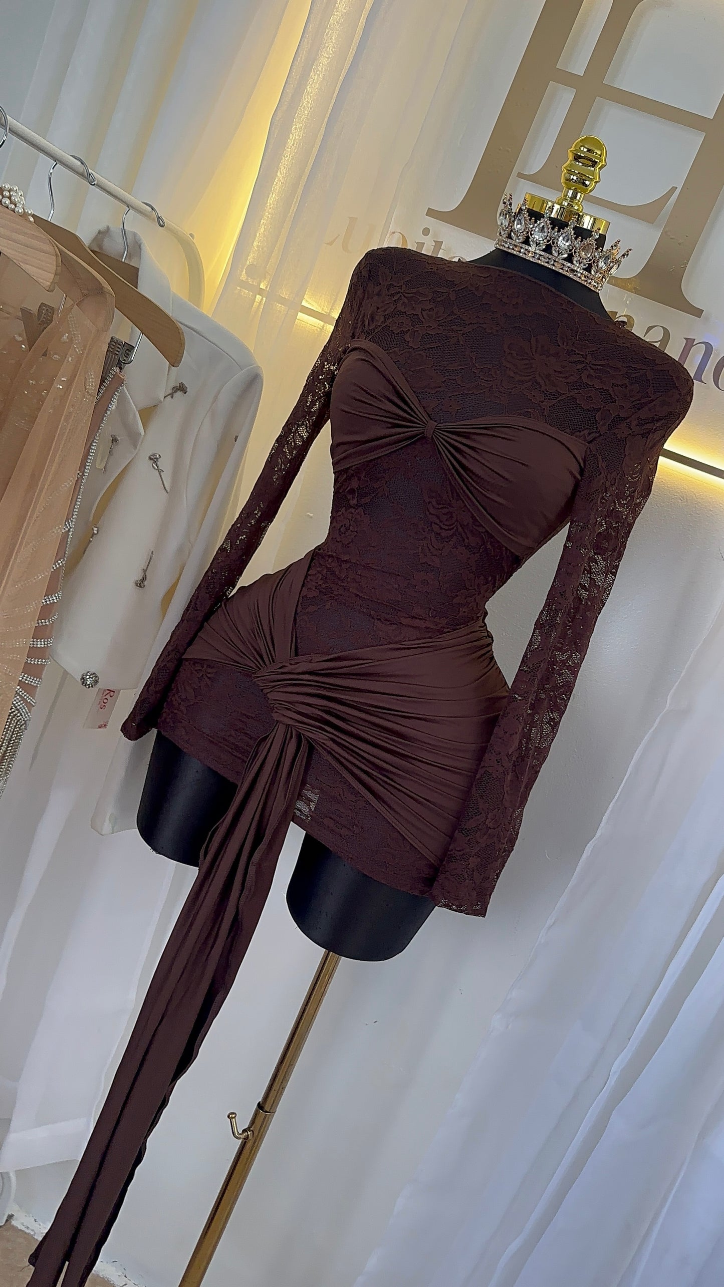 Vestido chocolate