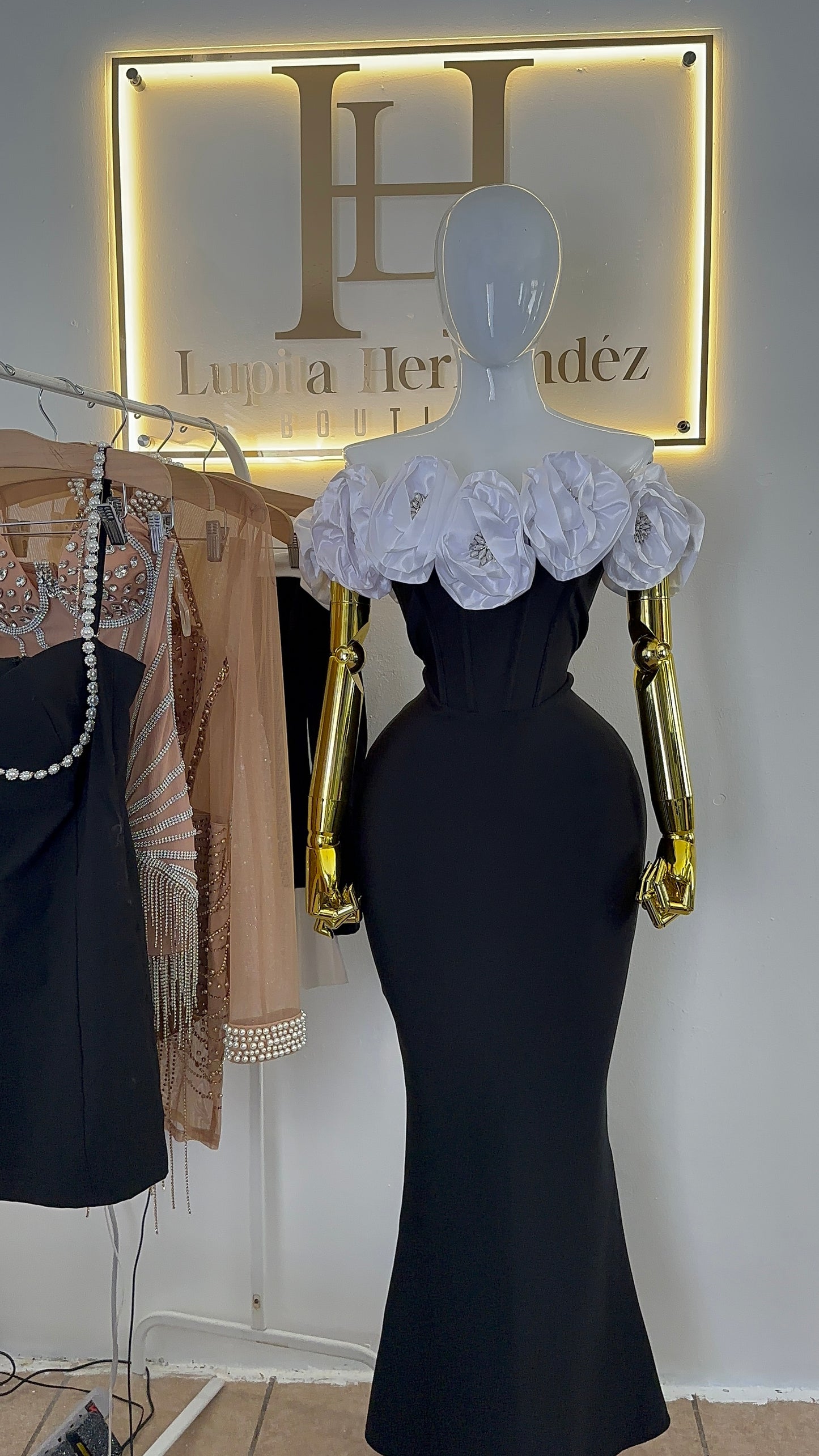 Vestido flores largo