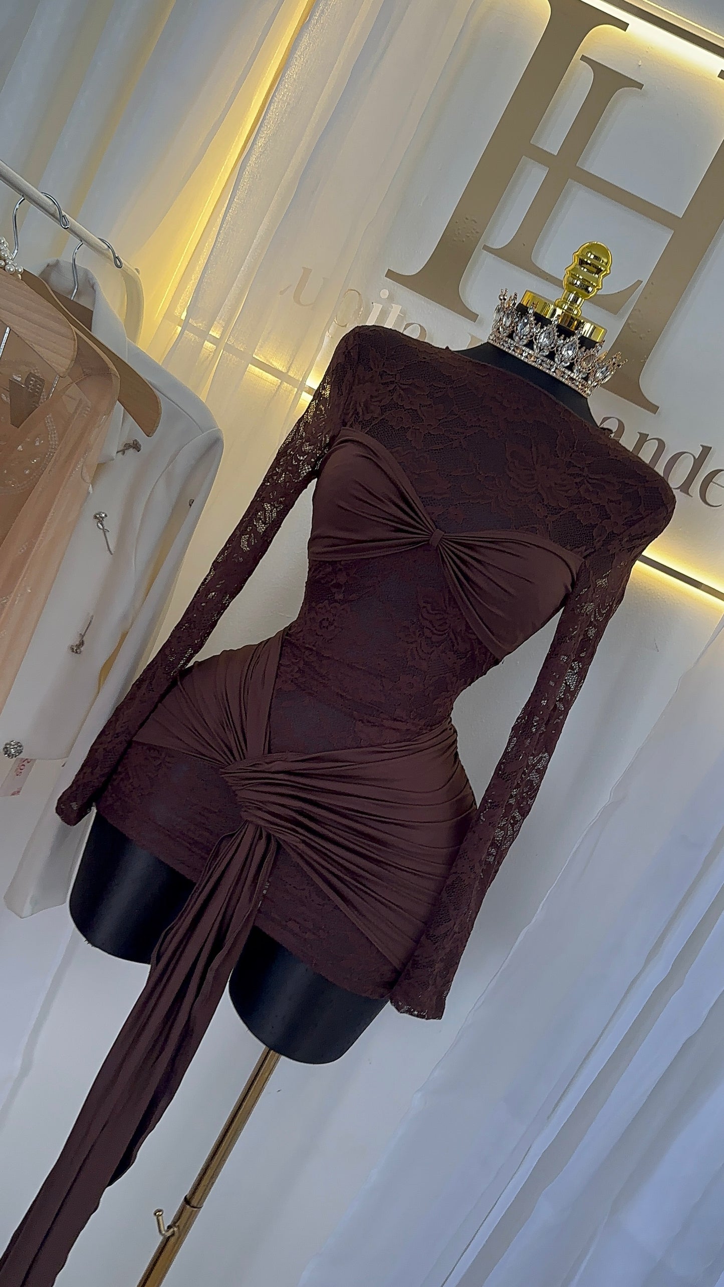 Vestido chocolate