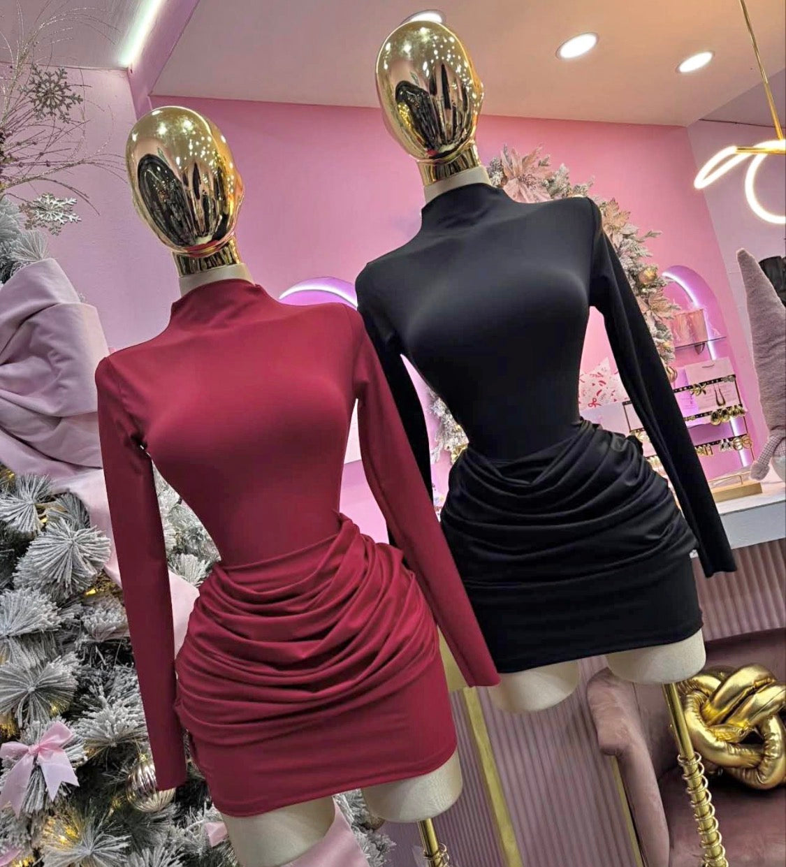 Vestido corrugado
