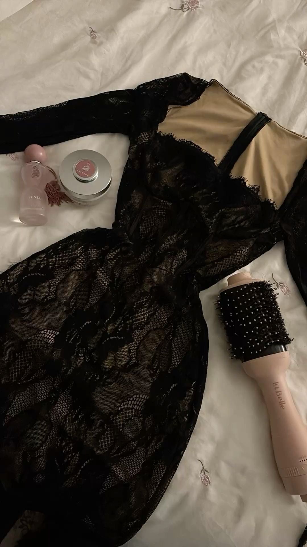 Vestido encaje largo