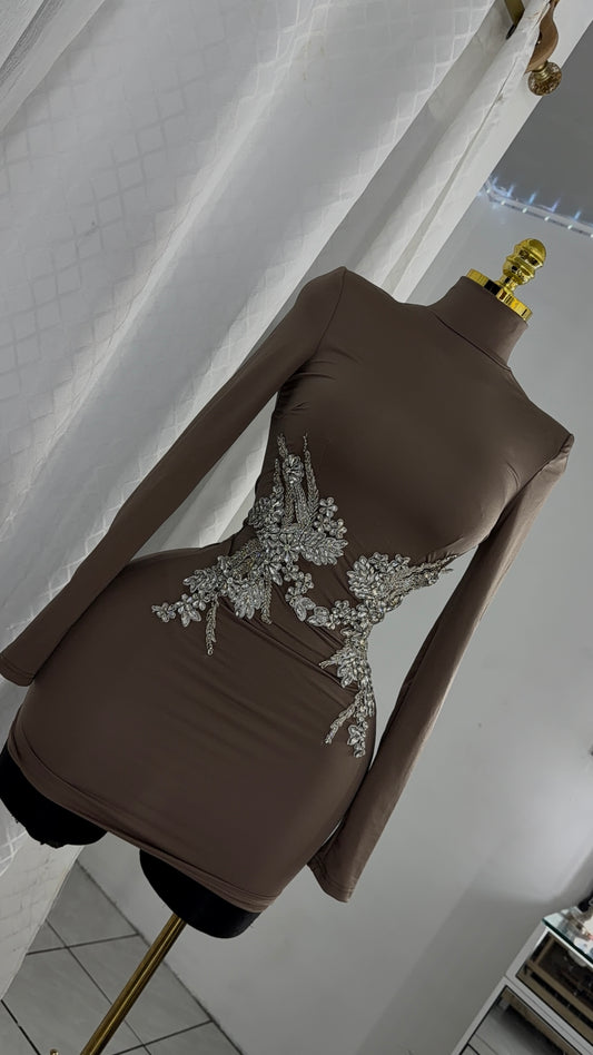 Vestido café