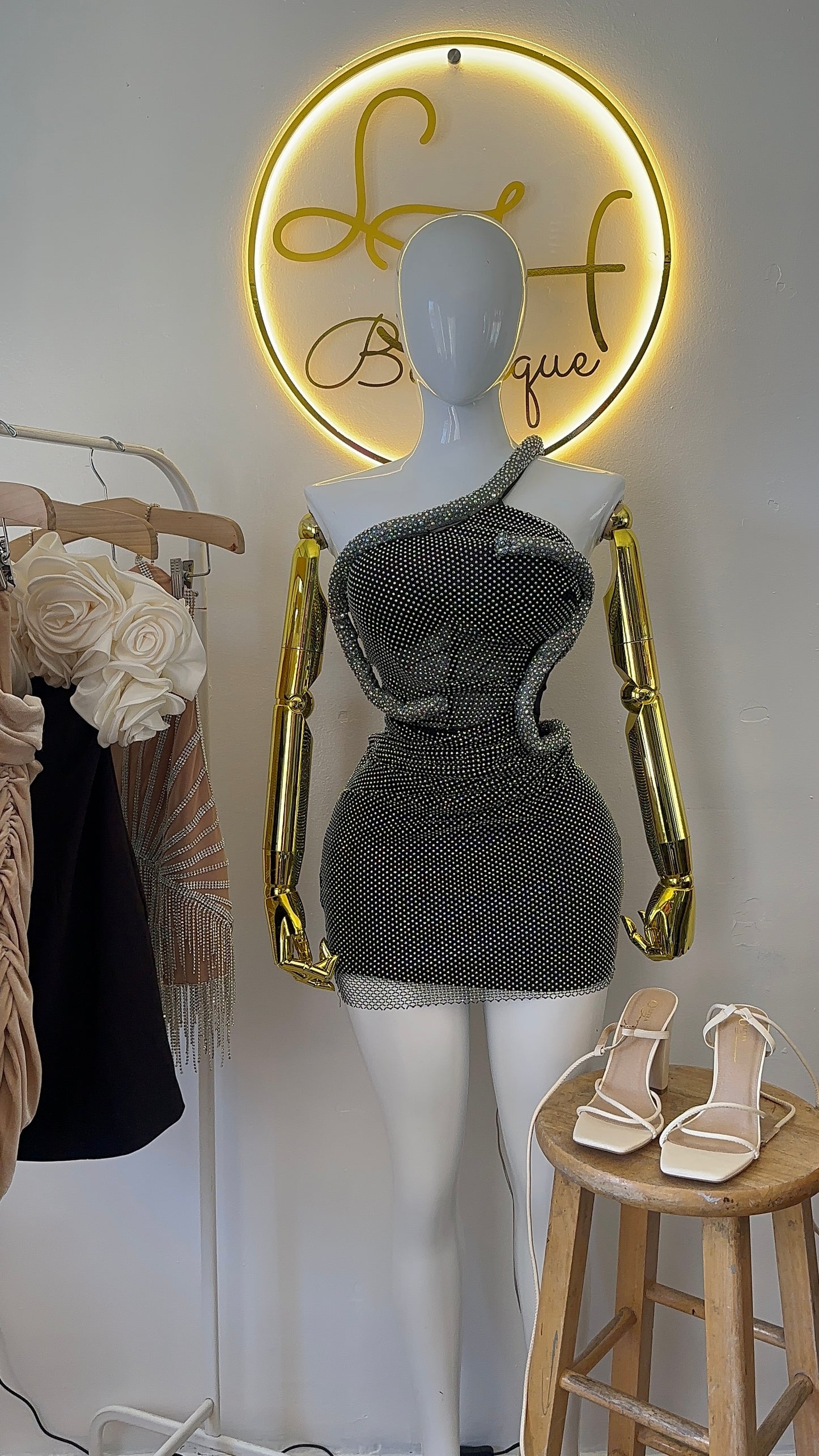 Vestido serpiente black