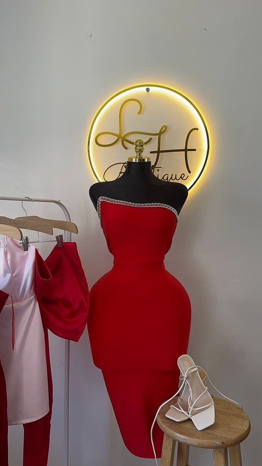 Vestido elegante rojo ✨