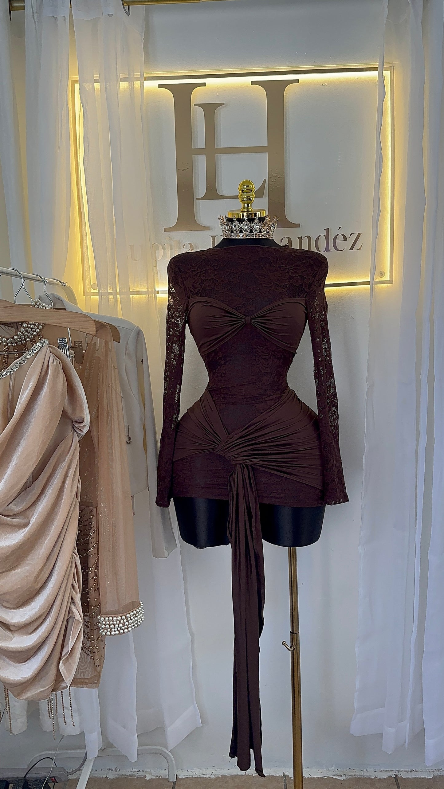 Vestido chocolate