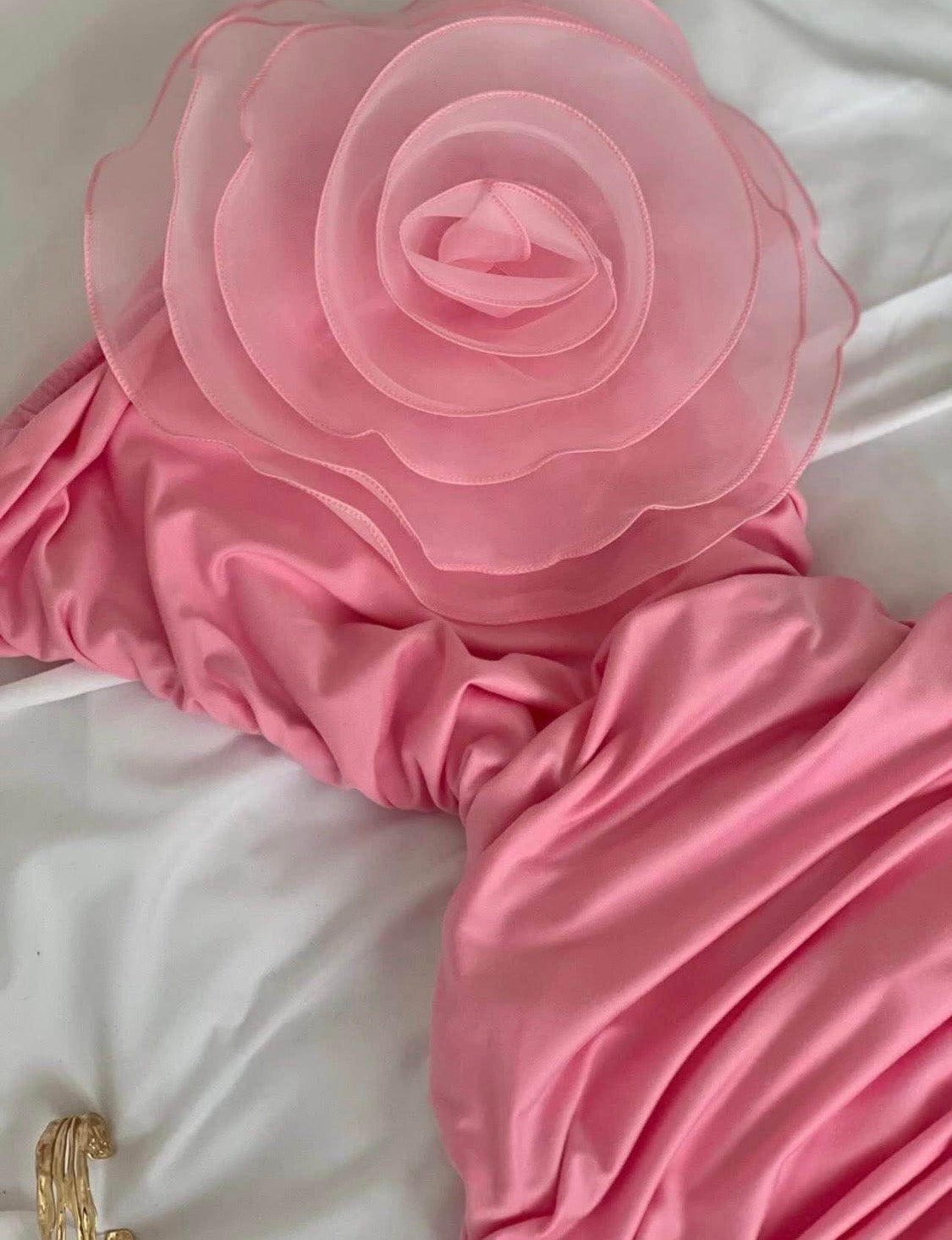Vestido rosa flor
