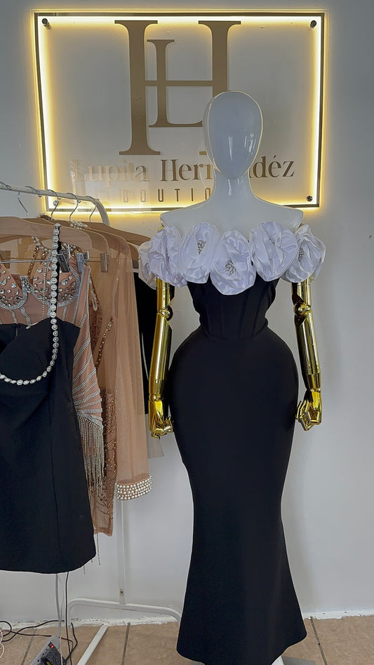 Vestido flores largo